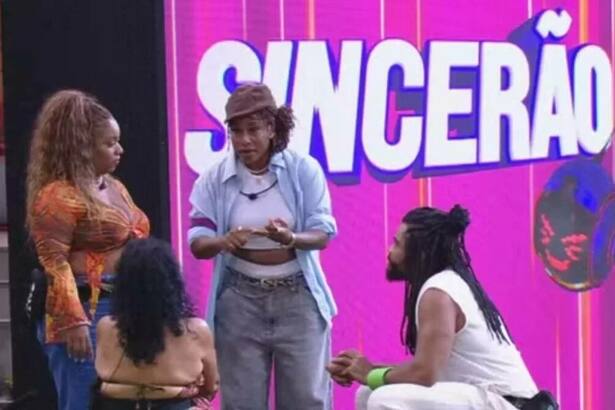 Camilla, Thamiris, Diogo e Vilma em trecho do Sincerão no BBB 25