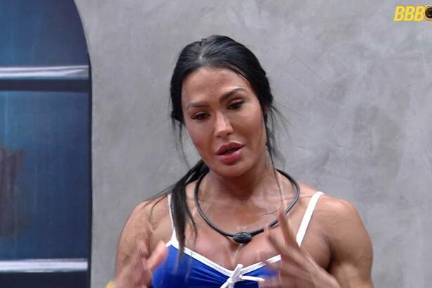 Gracyanne Barbosa em conversa na academia do BBB 25