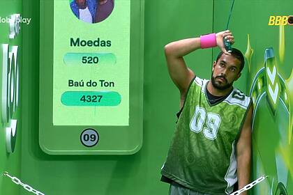 Maike em trecho da Prova do Líder no BBB 25