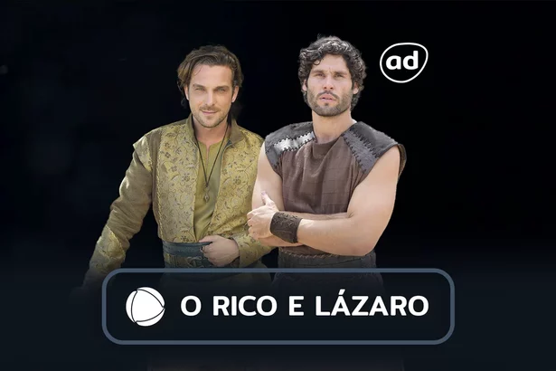Zac e Asher na arte do resumo de O Rico e Lázaro