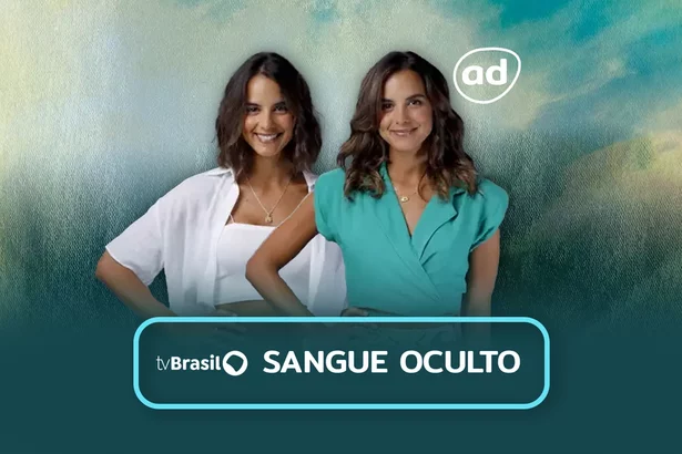 Gêmeas protagonistas na arte da novela Sangue Oculto