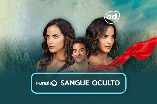 Protagonistas na arte da novela Sangue Oculto