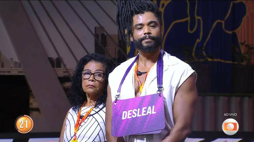 Vilma e Diogo Almeida em trecho do Sincerão no BBB 25