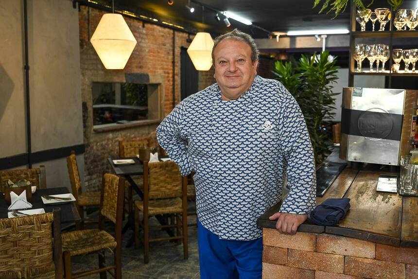 Erick Jacquin está de doma durante gravação do Pesadelo na Cozinha