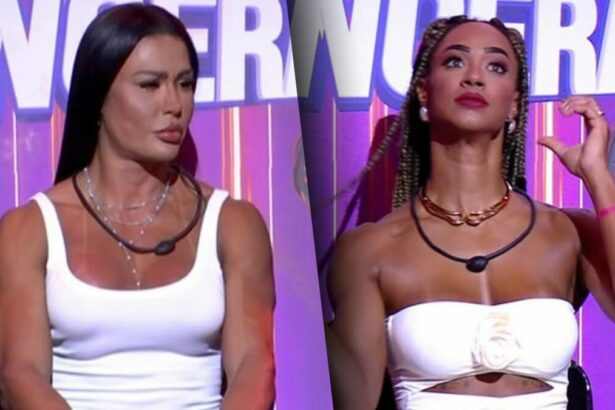 Gracyanne Barbosa e Aline em uma montagem no Sincerão do BBB 25