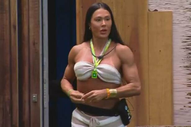 Gracyanne Barbosa em seu retorno a casa do BBB 25