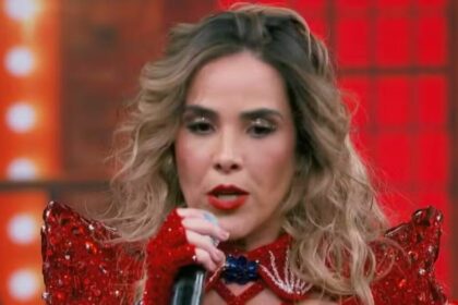 Wanessa Camargo participando do Domingão