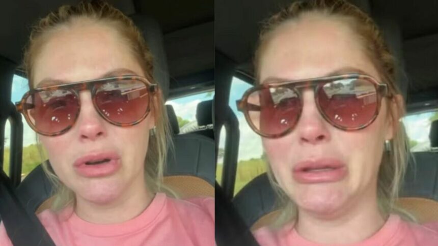 Bárbara Evans chorando nos stories do Instagram
