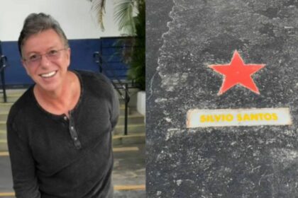 Boninho na vaga de Silvio Santos no SBT, mostrando a estrela