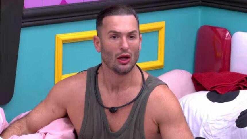 Diego Hypolito revoltado no quarto anos 50 do BBB 25