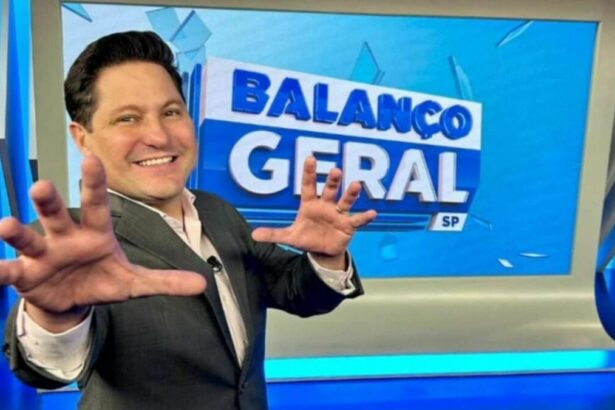 Eleandro Passaia no cenário do Balanço Geral