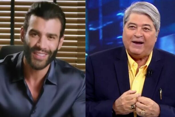 Gusttavo Lima e Datena em uma montagem