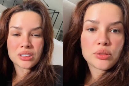 Juliette em montagem com trechos dos stories do Instagram