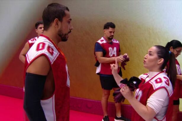 Maike e Daniele Hypolito em trecho de discussão no campo de provas do BBB 25