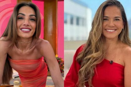 Patrícia Poeta e Isabele Benito em uma montagem
