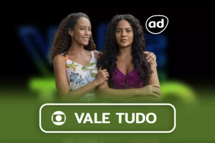 Raquel e Maria de Fátima na arte do resumo de Vale Tudo