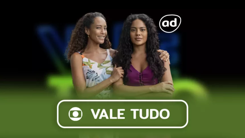 Raquel e Maria de Fátima na arte do resumo de Vale Tudo