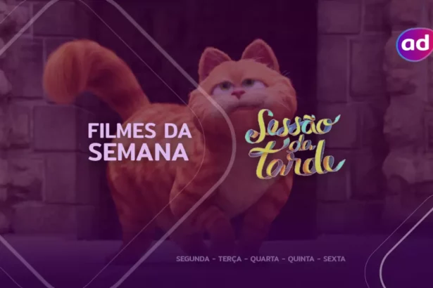 Garfield - O Filme na arte dos filmes da semana da Sessão da Tarde na TV Globo