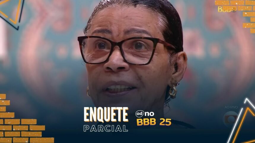 Vilma sorrir durante formação do 7ª Paredão do BBB 25