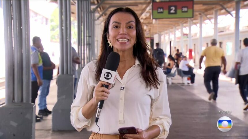 Ana Paula Araújo direto da Central do Brasil em uma edição especial do Bom Dia Brasil