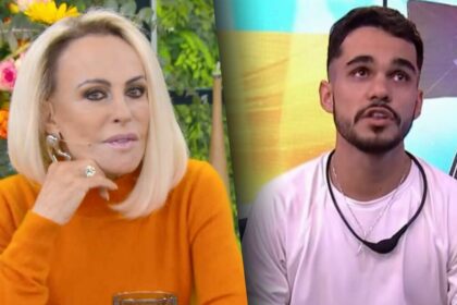 Ana maria braga e joão gabriel em uma montagem