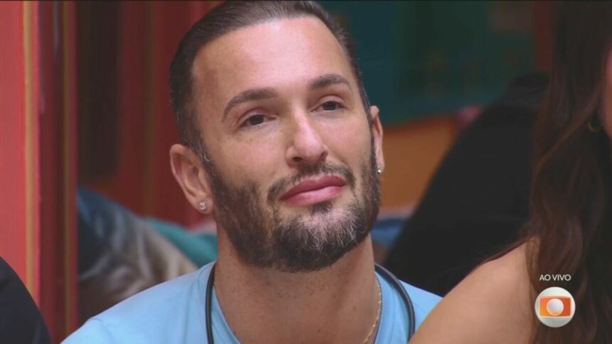 Diego Hypolito no sofá do BBB 25