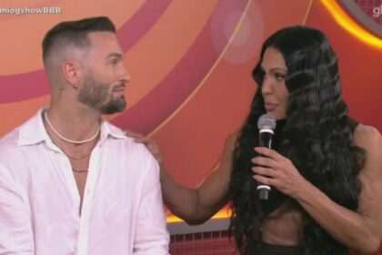 Diego hypolito e gracyanne barbosa em trecho do prêmio gshow bbb