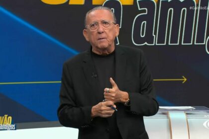 Galvão Bueno em trecho do programa Galvão e Amigos