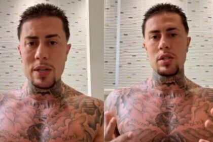 MC Daniel, sem camisa, falando sobre diagnóstico de TDAH nos stories do Instagram