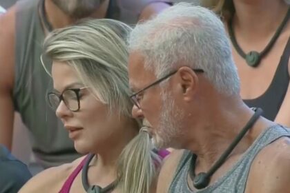 Cris e Kadu em trecho de dinâmica no Power Couple
