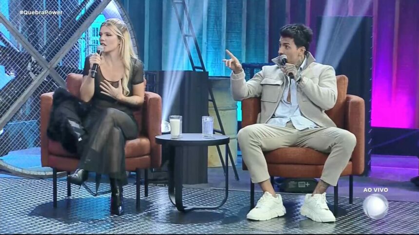 Giovanna e Diego em trecho do Quebra Power