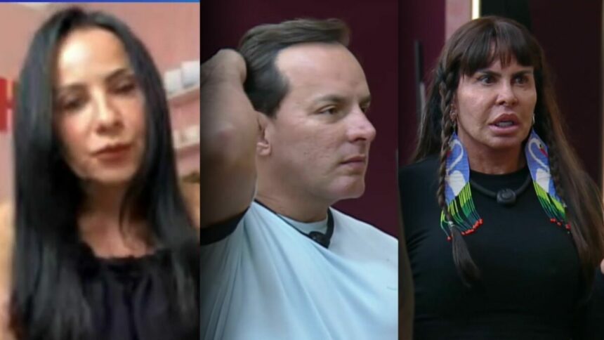 Marcia Giselle, Esdras e Gretchen em montagem do Power Couple Brasil 7