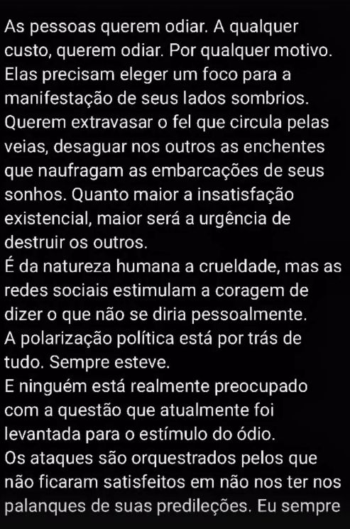 Relato do Padre Fábio de Melo