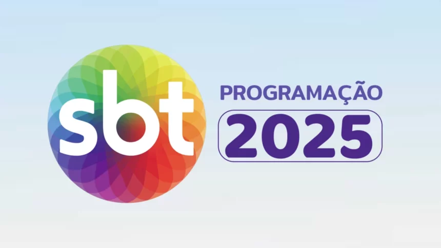 Logo do SBT ao lado do nome Programação 2025