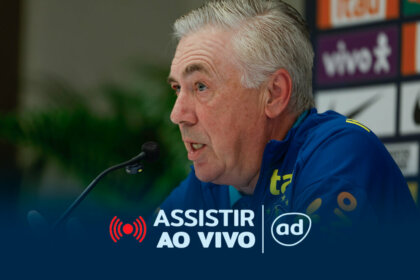 Carlo Ancelotti na arte onde assistir ao jogo Equador x Brasil