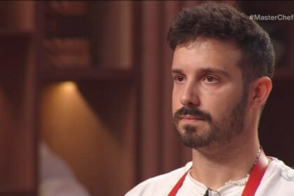 Lucas no cenário do MasterChef