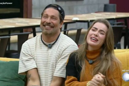 Rayanne e Victor felizes ao receberam a Herança da DR no Power Couple