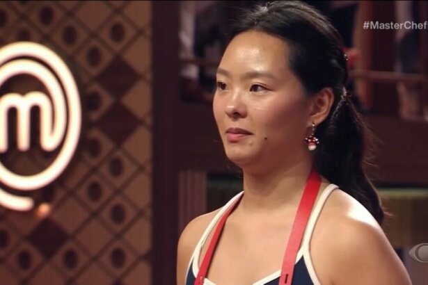 Teresa no cenário do MasterChef