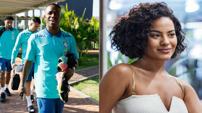 Vini Jr e Maria de Fátima de Vale Tudo em uma montagem