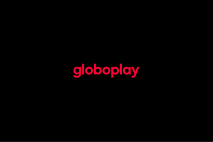 Novo logo do globoplay em vermelho com fundo preto