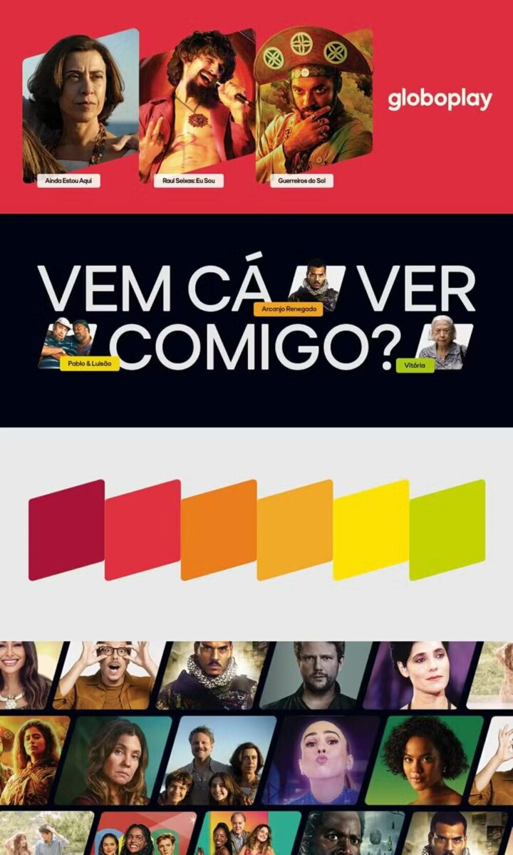 Campanha do Globoplay sobre os 10 anos do streaming 