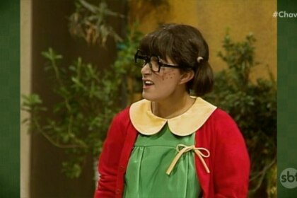 Chiquinha com rosto torto por IA no episódio de Chaves