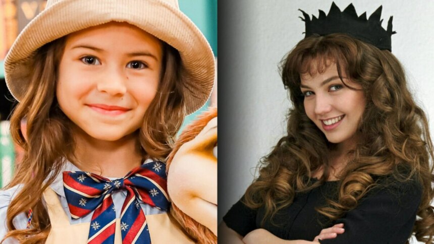 Protagonista de A Caverna Encantada sorrindo com chapéu na cabeça divide tela com a protagonista de Maria do Bairro