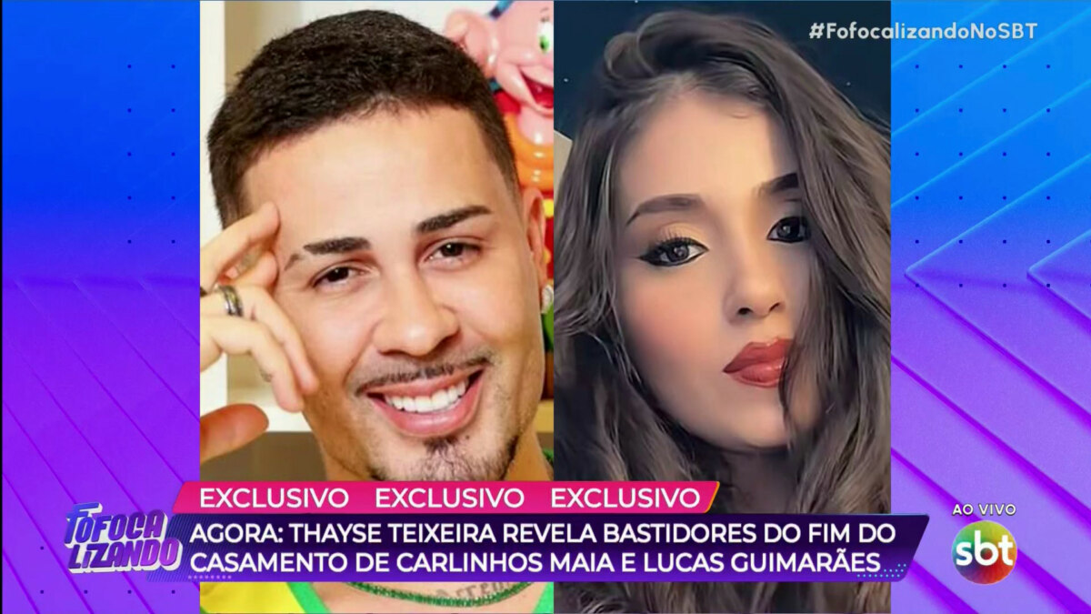 Imagem do Fofocalizando no SBT mostra Carlinhos Maia e Duda