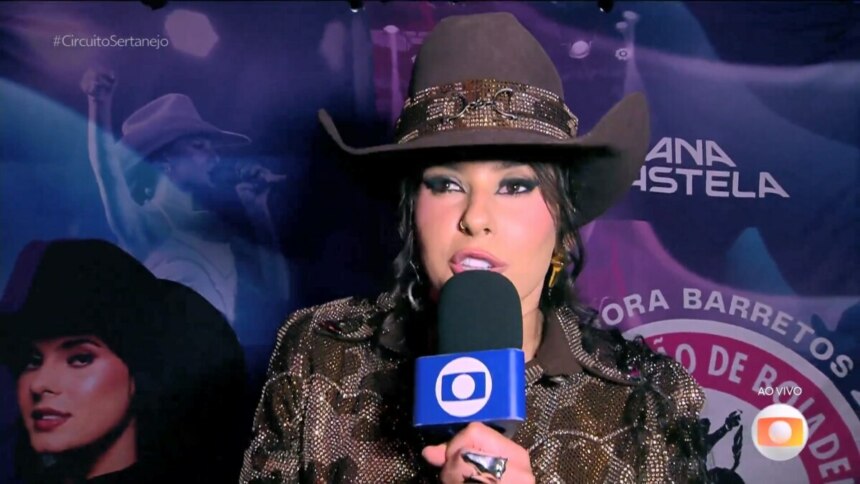 Ana Castela anuncia estreia na novela da Globo durante entrevista ao vivo na Festa do Peão de Barreto