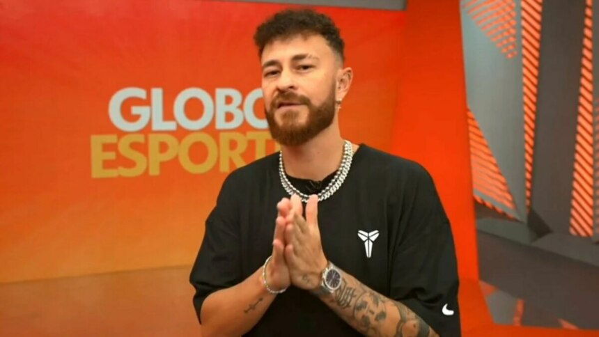 Fred Bruno em trecho do Globo Esporte SP, que pode ser base para novo canal no YouTube