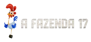 Logo de A Fazenda 17 com o galinho