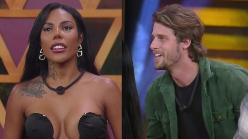 Carol Lekker e Matheus Martins em uma montagem na A Fazenda