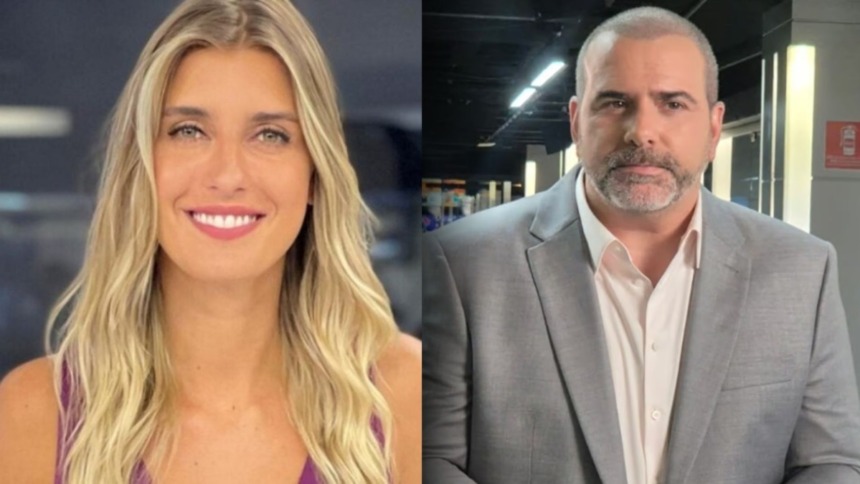 Joana Treptow e Rodrigo Alvarez em uma montagem na Band
