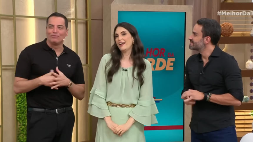 Leo Dias, Chris Flores e JP Vergueiro, lado a lado, no Melhor da Tarde